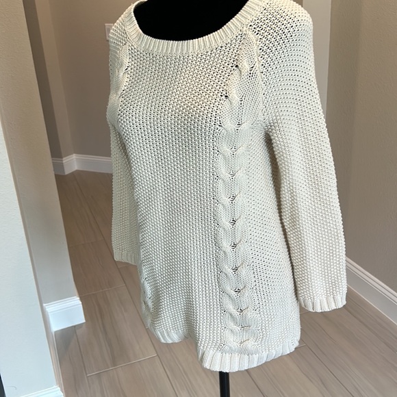 Cynthia Rowley 100% cotton cable knit sweater - Picture 2 of 5